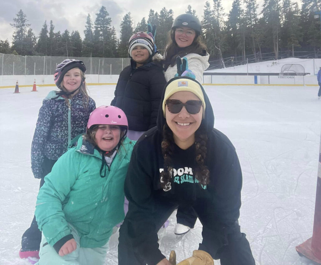 kids ice skating in Gilpin County