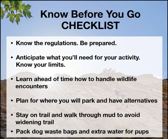 Know Before You Go Checklist