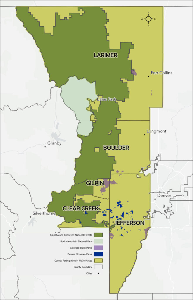 NoCo Places area of focus map