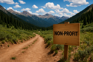 non-profit trail sign