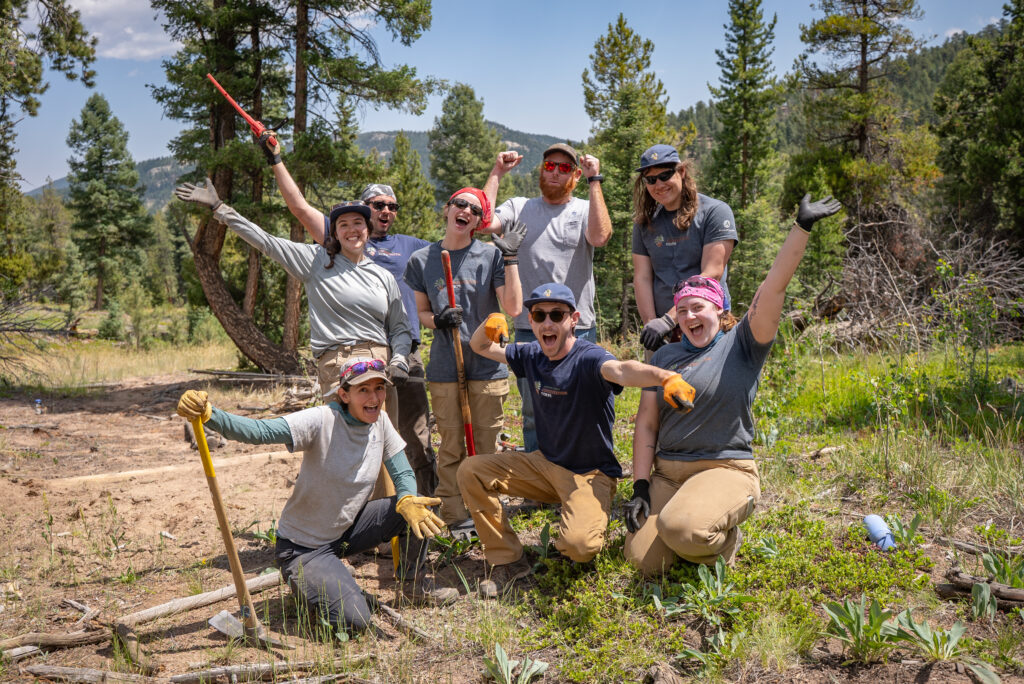 Larimer County Conservation Corps trail crew