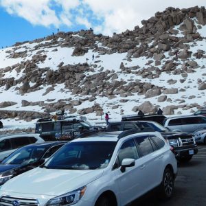 Mount Blue Sky parking lot